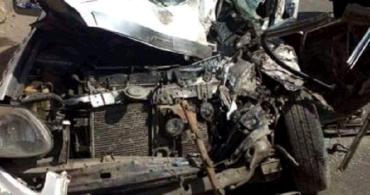 مصرع 4 أشخاص فى حادث تصادم بطريق الفيوم